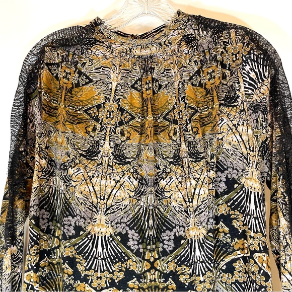 Free People Blouse with Lace Detail on Sleeves - Picture 2 of 12